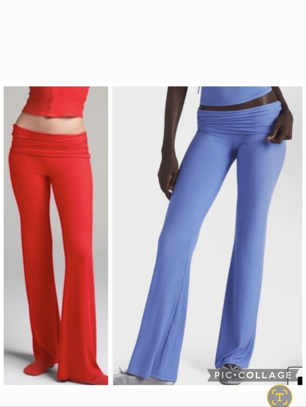 (2) SKIMS Soft Lounge Foldover Pants